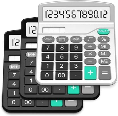 Solar & AA Battery Dual Power Electronic Calculator by SPLAKSCALCULATOR