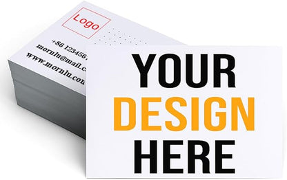 500Pcs Custom Business Cards Add Photo/Text/LOGO Personalized Business Cardsfor by MornLu