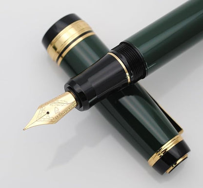 xixixiaozhu Metal Big Fountain Pen Set Medium Nib 0.7mm, Includes Ink Refill - Image 3