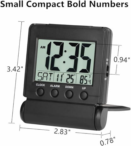 FAMICOZY Small Folding Digital Travel Alarm Clock - Image 3