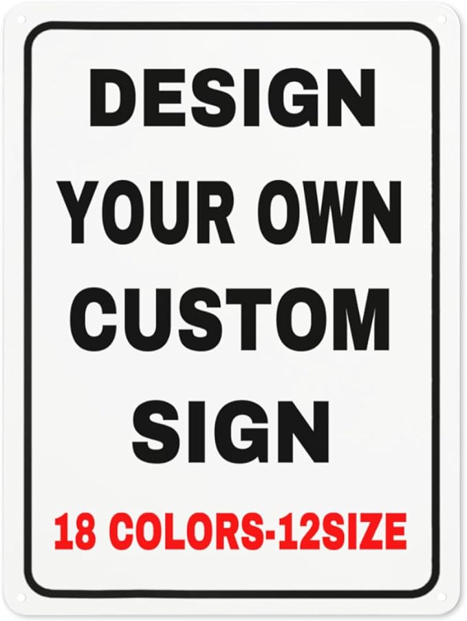 Custom Metal Personalized Signs by Custom