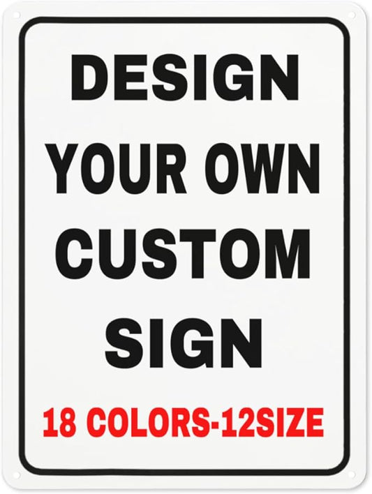 Custom Outdoor Metal Personalized Signs by Custom