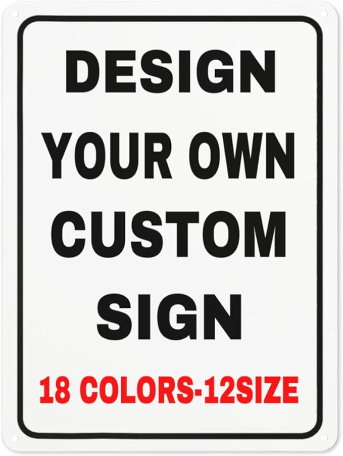 Custom Signs Outdoor Metal Personalized Signs by Custom