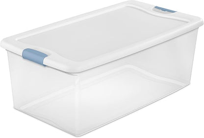 Sterilite 4-Pack Latching Box, Under Bed Storage Bins - Image 9