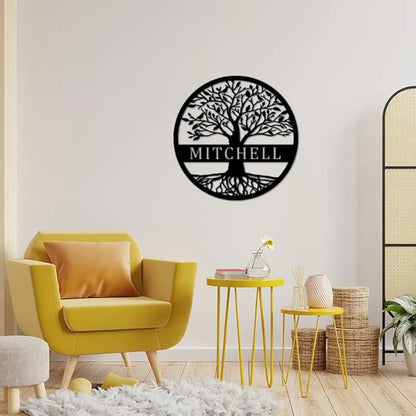 Custom Name Elaborate Tree of Life Metal Sign Personalized Tree of Life Metal - Image 3
