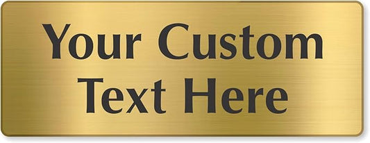 SmartSign Custom Brass Sign by SmartSign