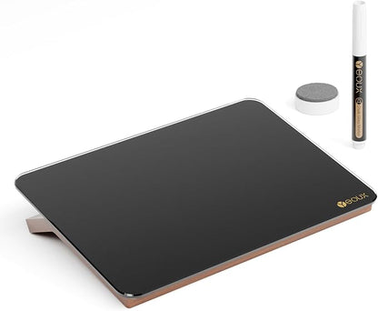 Black Glass Desk Whiteboard by Yeoux