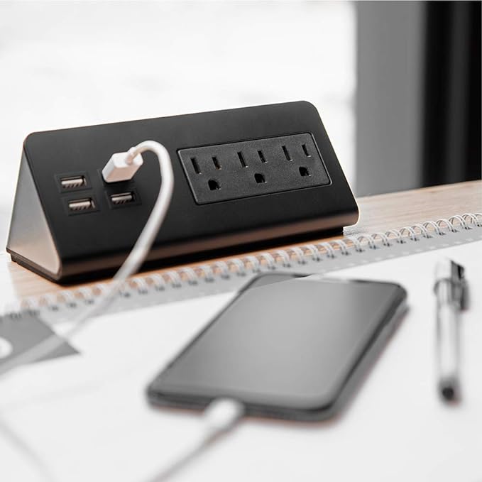 Emerising 2-Pack Desk Edge Mount Power Strips - Image 5