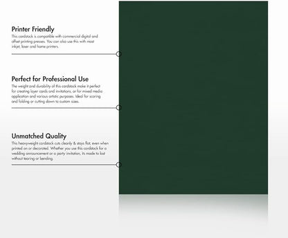 LUXPaper 8.5" x 11" Cardstock | Letter Size | Green Linen | 100lb. Cover | 500 - Image 8