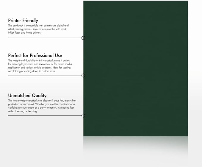 LUXPaper 8.5" x 11" Cardstock | Letter Size | Green Linen | 100lb. Cover | 1 - Image 8