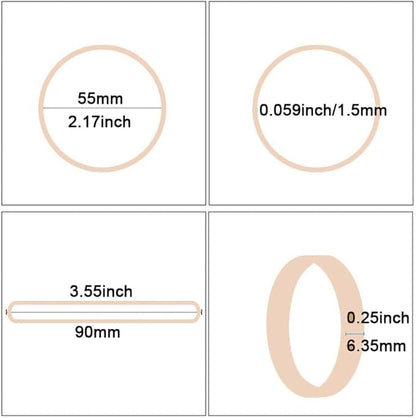 AMUU Rubber Bands Size #64 about 0.5 lb 110pcs Tactical Rubber Bands - Image 2