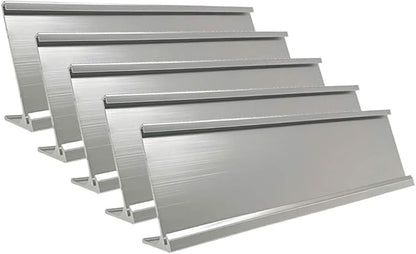 2" x 8" Aluminum Desk Name Plate Holder, Office Business Desk Sign Holder by Icomecn