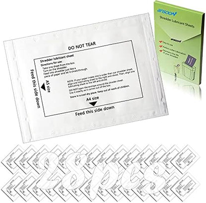 Ansoon Paper Shredder Lubricant Lubricating Sheets, Paper Shredder Oil by ansoon