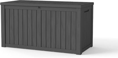 PATIOEASY Outdoor Storage Box 150GAL Waterproof Resin Deck Box, UV-Resistant by Unknown