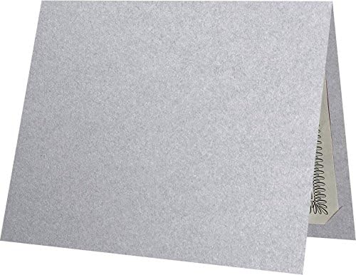 LUXPaper 9.5" x 12" Certificate Holders | Silver Metallic | 105lb. Cover | 100 by LUXPaper