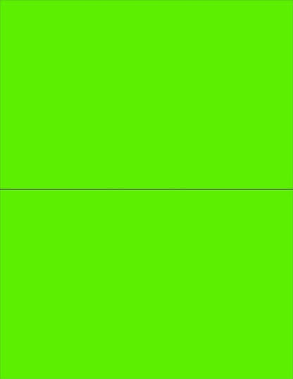 NextDayLabels 8-1/2 x 11" Neon Color High Light Fluorescent Labels by NextDayLabels