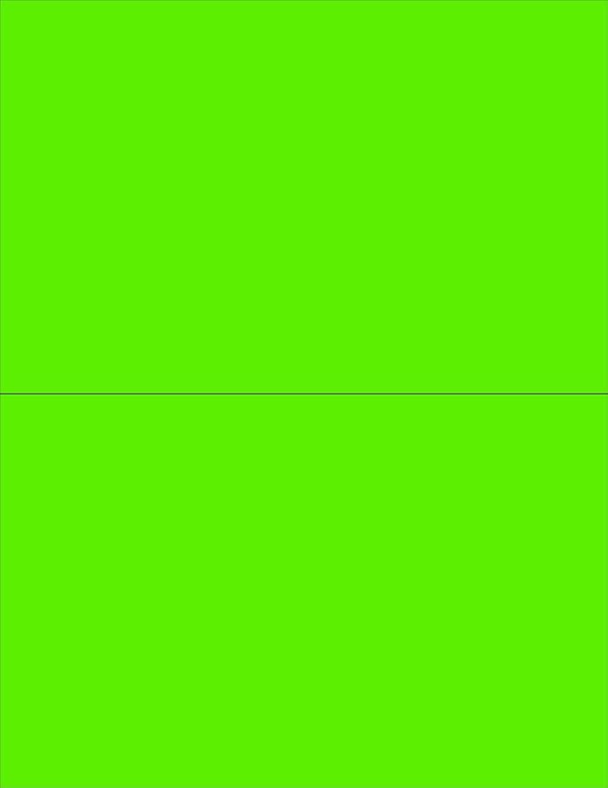 NextDayLabels - 8-1/2 x 11 Neon Color High Light Fluorescent Labels by NextDayLabels
