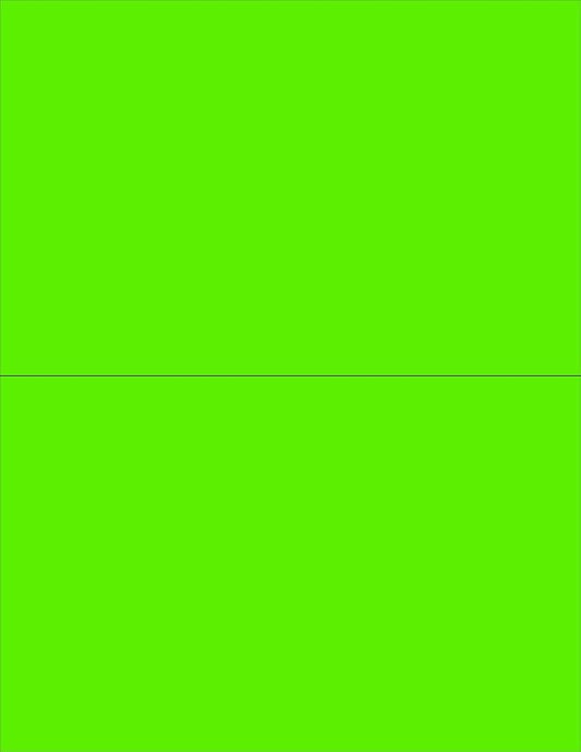 NextDayLabels - 8-1/2 x 11 Neon Color High Light Fluorescent Labels by NextDayLabels