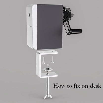 Premium Desktop Manual Pencil Sharpener, Desk Mount Design - Image 3