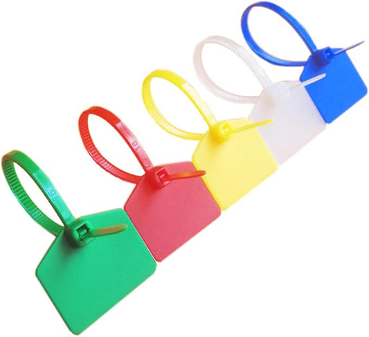 Waterproof Shipping Tags, Plastic Straps Label Mark Tag, Seal Tags Zip Tie by 6COM