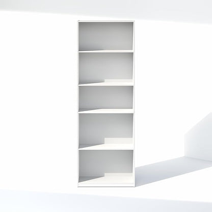 Furinno GEHRY DVD Shelf, 5-Tier CD Rack, Media Shelf - Image 6