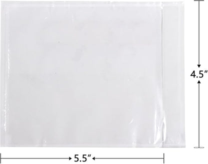 iMailer - 500 PCS 4.5"x5.5" Packing List Pouch- Clear Plastic Envelopes - Image 2
