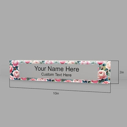 Signs ByLITA Floral Pattern Customized Nameplate | Rose Blush Personalized Full - Image 7