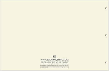 BookFactory Ledger Sheets/Large 3 Column Accounting Ledger Columnar Loose Leaf - Image 3