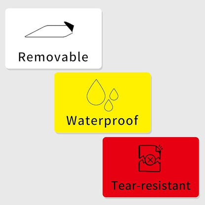 3×5 Inch White Removable Thermal Labels, Waterproof Thermal Label, 240 Sheets - Image 2