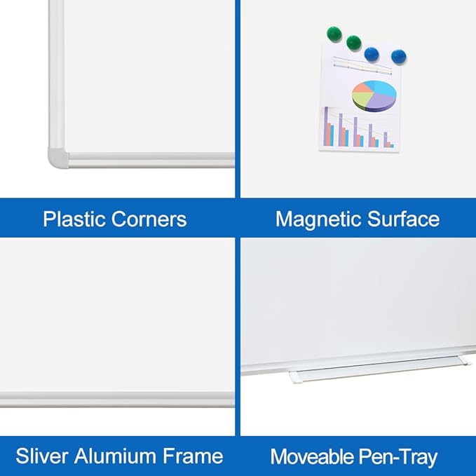 DEVELOP Large Magnetic Dry Erase Board 36 x 72 Inch, Magnetic Whiteboard - Image 4