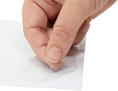 Juvale 100-Pack Clear Business Card Pockets - Image 6
