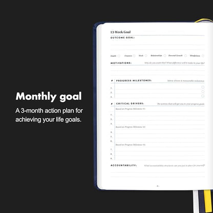 BestSelf 13-Week Self Journal & Goal Planner – Undated Daily ADHD-Friendly - Image 5