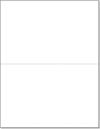 NextDayLabels - Letter Size White Perforated Blank Post Card Cardstock by NextDayLabels