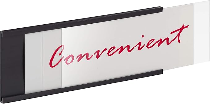 LLPT Magnetic Label Holder 4" x 1.2" 50 Packs C Channel 300g White Paper Cards - Image 7