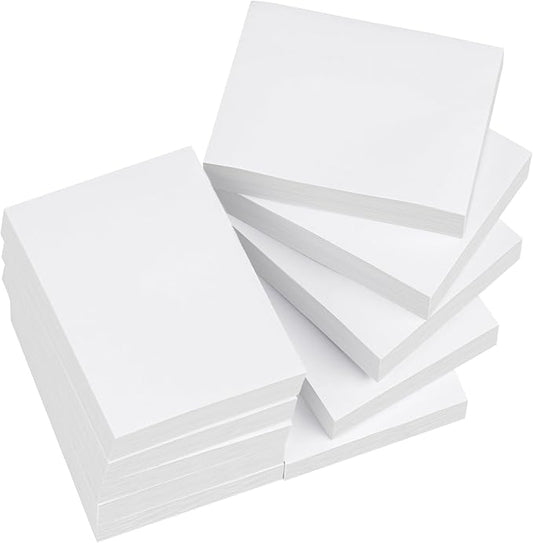 White Sticky Notes 1.5 x 2 in, 10 Pads Small Self-Stick Notes, 100 Sheets/Pad by Agoer