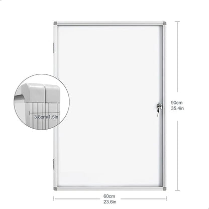BEST BOARD Lockable Magnetic Enclosed 36x24 inches Dry-Erase whiteboard - Image 2