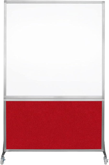 DivideWrite Mobile Whiteboard | Double Sided Dry Erase Board | Portable Office by VERSARE