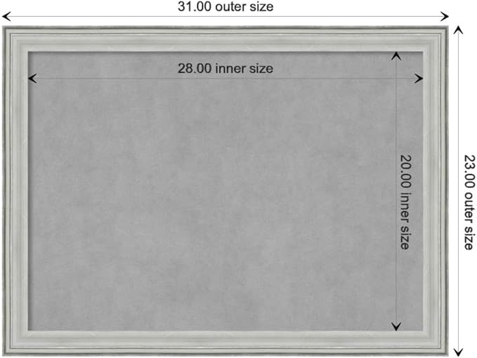 Amanti Art Silver Framed Magnetic Board 23x31 Medium Vision Board - Image 4