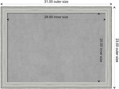 Amanti Art Silver Framed Magnetic Board 23x31 Medium Vision Board - Image 4