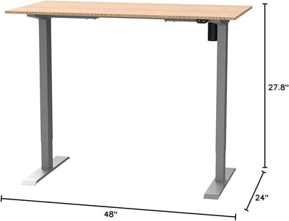 FLEXISPOT EN1 Bamboo Standing Desk, 48 x 24 Inches Whole-Piece Electric Height - Image 3