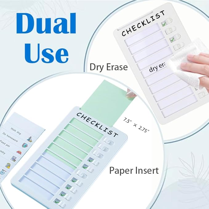 Dry Erase Chore Chart, Standable Whiteboard Checklist Board, Chore Chart - Image 3