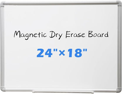 DEVELOP Magnetic Dry Erase Board 18x24 Inch, Small Aluminum Frame Wall-Mounted by DEVELOP