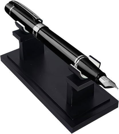 Fountain Pen Holder for Desk | Vintage Acrylic & Metal Organizer Stand | Pencil by Unknown