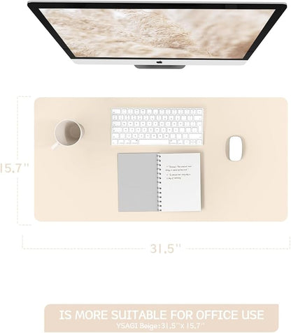 YSAGi Non-Slip Leather Desk Pad, Desk Matt - Image 2