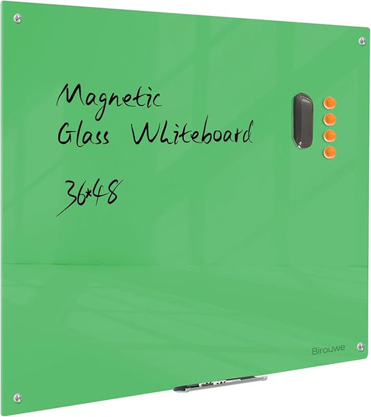 Magnetic Glass Dry Erase Board by Unknown