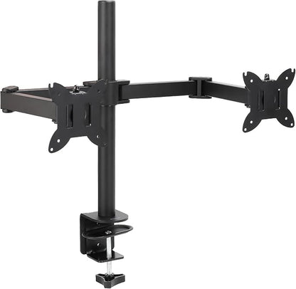 Amazon Basics Adjustable Dual Computer Monitor Arm Mount, Holds up to 32" by AmazonBasics