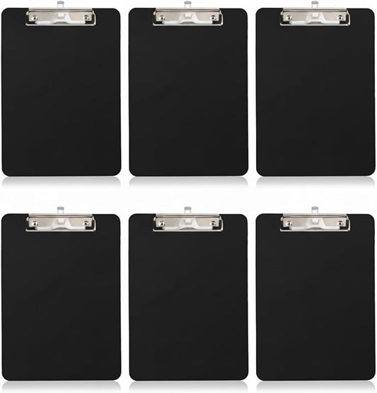 6 Pack Clipboards Bulk with Pen Holder, Thickened Nursing Clip Boards 8.5x11 by TFDLCGzm