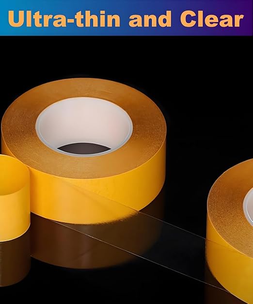Ultra-Thin Clear Double Sided Adhesive Tape 2 Inch x 85FT Heavy Duty Two Side - Image 2