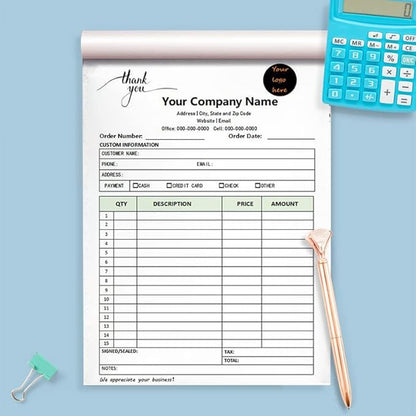 Custom Carbonless Sales Invoice Form Books - Image 6