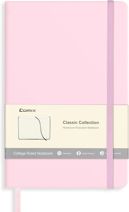 Comix Lined Journal Notebook for Women Men, Journaling Notebooks for Office by Comix